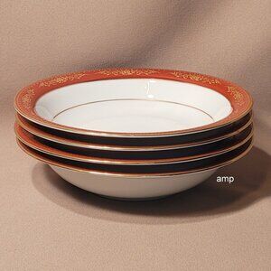 Noritake Goldhill 6613 (Lot of 4) Soup Bowls (7 1/4") EXCELLENT!
